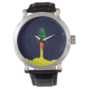 Raketrymdskepp astrologi astronaut armbandsur