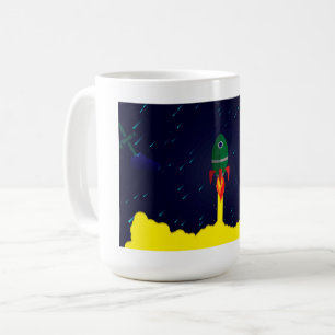 Raketrymdskepp astrologi astronaut kaffemugg