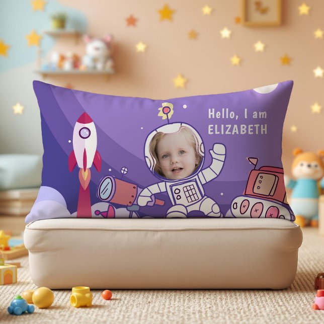 Raketskjorta för astronaut rymddräkt anpassad bild lumbarkudde (Skapare uppladdad)