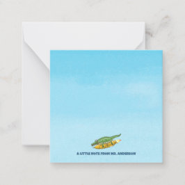 Raketsköldpadda Anteckningskort