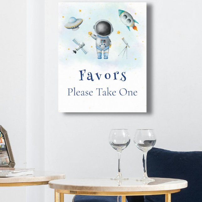 Raketstjärnor för rymdaut Boy Favors Poster (Skapare uppladdad)