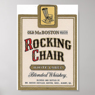 Raketstolar Blended Whiskey Vintage Cover Ad Poster