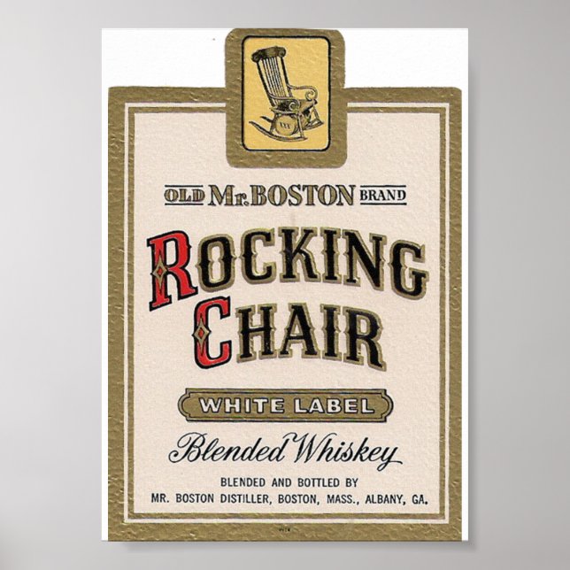 Raketstolar Blended Whiskey Vintage Cover Ad Poster (Framsidan)