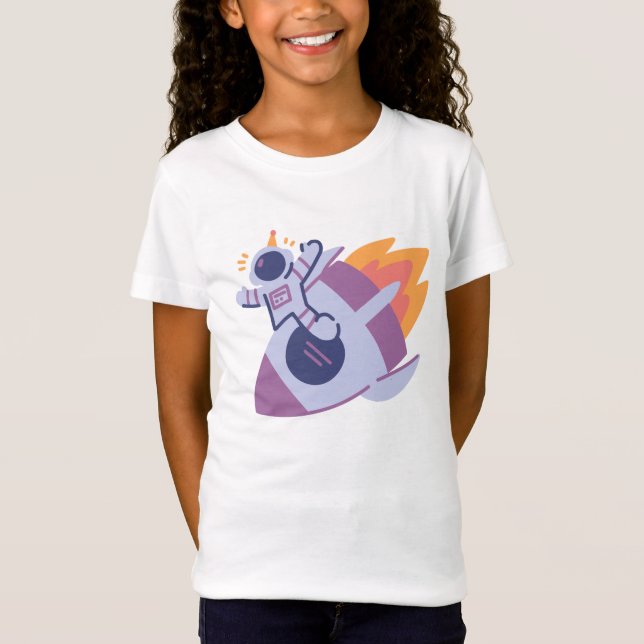 Rakettema för rymden t shirt (Framsida)