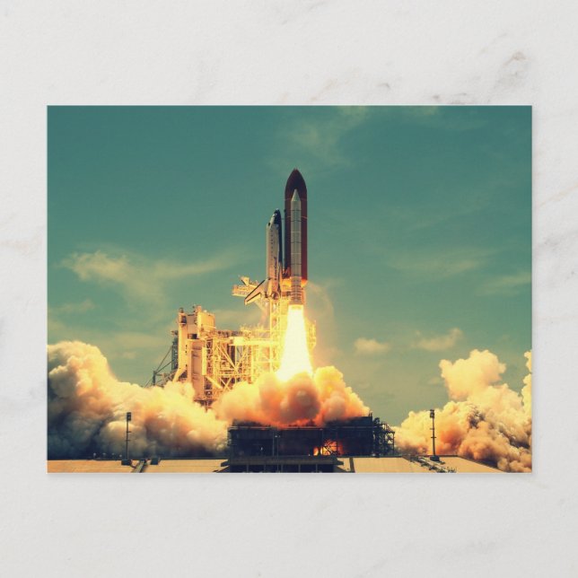 Raketuppskjutning Vykort (Framsida)