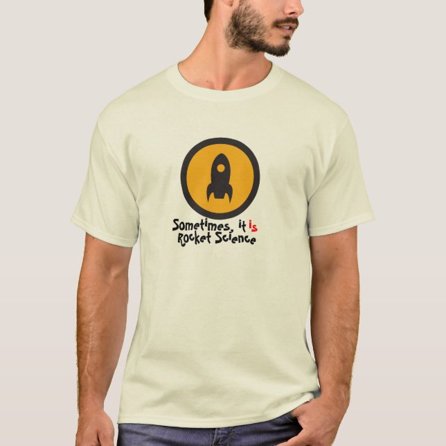 RaketvetenskapsT-tröja Tee Shirt (Framsida)