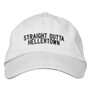 Rakfrån Hellertown Pennsylvania Hatt Broderad Keps