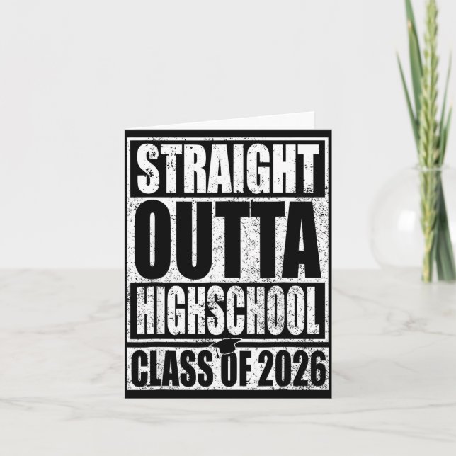 Rakfrån High School-examen Klass av Kort (Framsida)