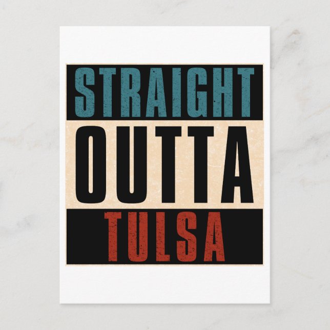 Rakfrån Tulsa Oklahoma OK Vykort (Framsida)