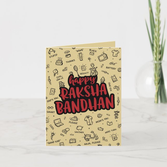 RAKHI CARD TACK KORT (Framsida)