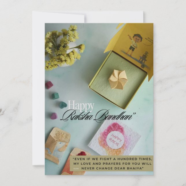 Rakhi Flat card Julkort (Framsida)