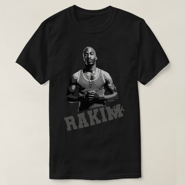 Rakim Allah Grått T Shirt (Design framsida)