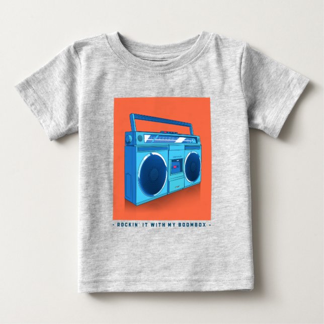 Rakin med min Boombox T Shirt (Framsida)