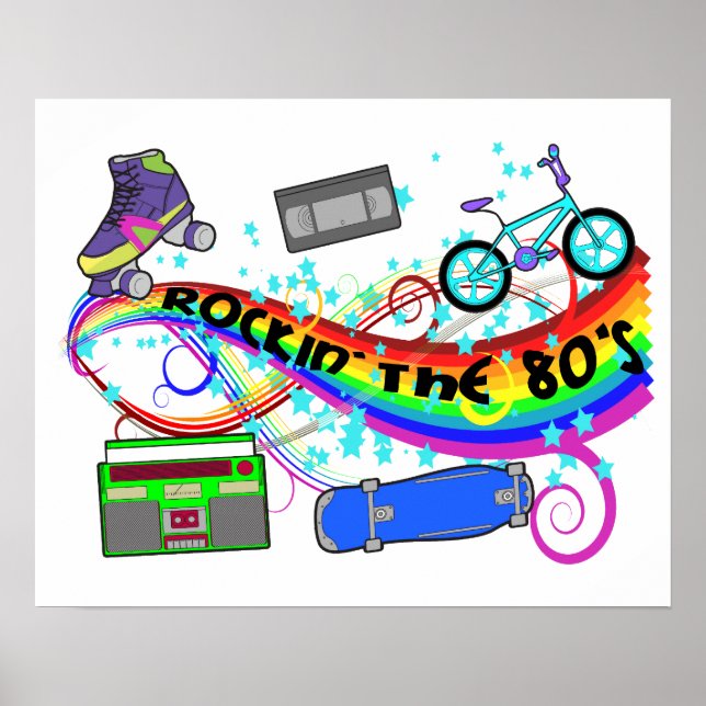 Rakin på 80-talet poster (Framsidan)