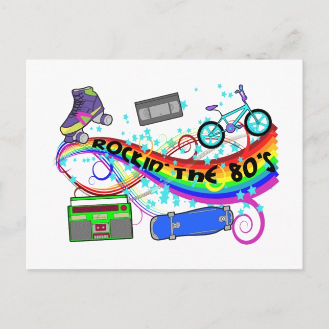 Rakin på 80-talet vykort (Framsida)