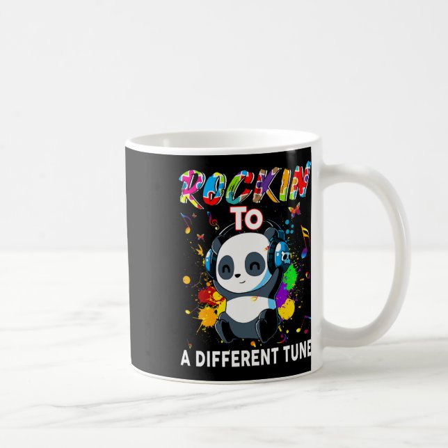 Rakin till en annan tonpandaautismmedvetenhet kaffemugg (Höger)
