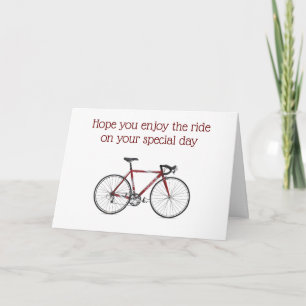 RAKKASAN BIKE BIRTHDAG HÄLSNING KORT