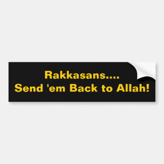 Rakkasans….,Överför dem baksida till Allah! Bildekal