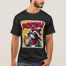 RAKKOONÖMNING PIZZA 8 T SHIRT