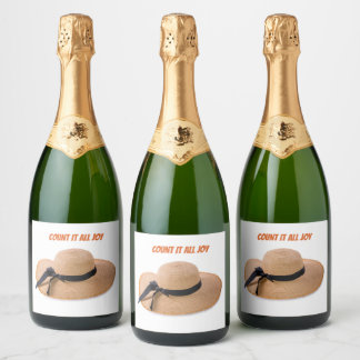Räkna All Glädje Champagne Etikett
