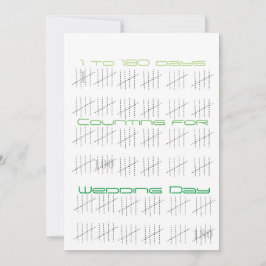 Räkna dagar utan streck inbjudningar