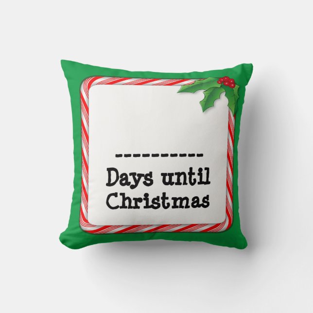Räkna dagarna till jul kudde (Framsida)