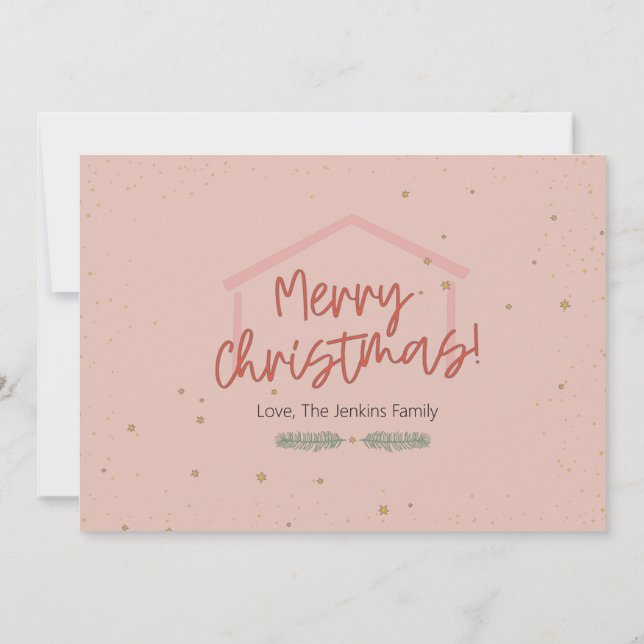 Räkna det som en glädje jul holiday fotokort kort (Baksida)