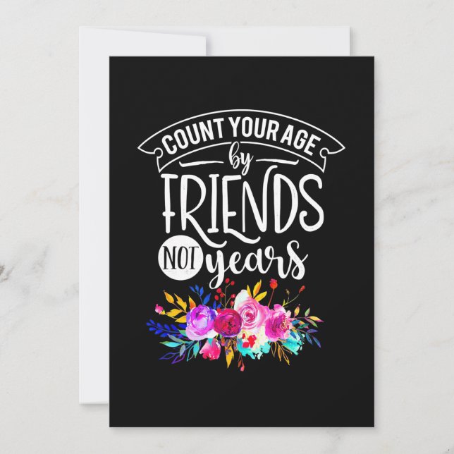 Räkna din ålder efter vänner inbjudningar (Framsida)