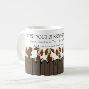 Räkna dina välsignelser Boer GOAT ÄLSKARE Kaffemugg