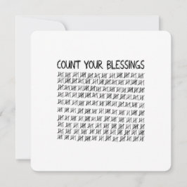 Räkna dina välsignelser inbjudningar