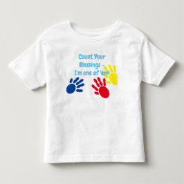 Räkna dina välsignelser Småbarn T-shirt