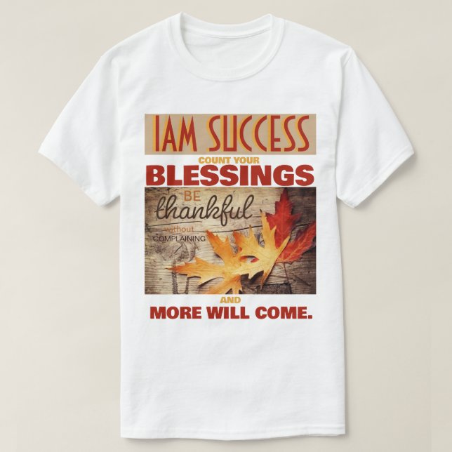 RÄKNA DINA VÄLSIGNELSER T SHIRT (Design framsida)