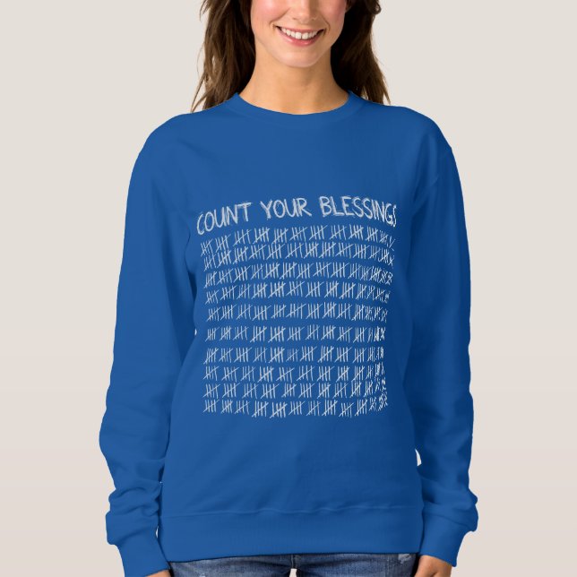 Räkna dina välsignelser t shirt (Framsida)