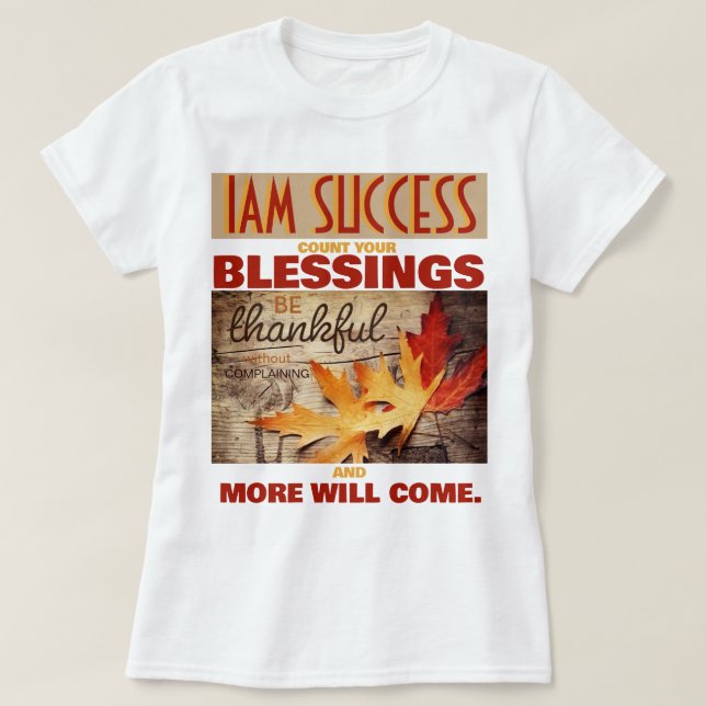 RÄKNA DINA VÄLSIGNELSER T SHIRT (Design framsida)