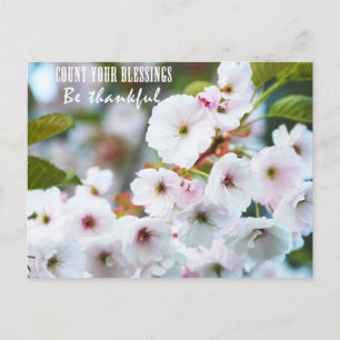 Räkna dina välsignelser vykort