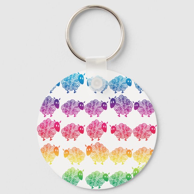 Räkna får nyckelring (Framsida)