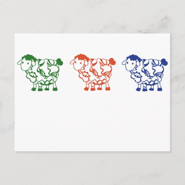 Räkna får vykort (Framsida)