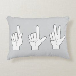 Räkna Händer Pillow - Leksaker och utbildning Prydnadskudde