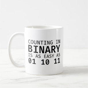 Räkna i binär kaffemugg