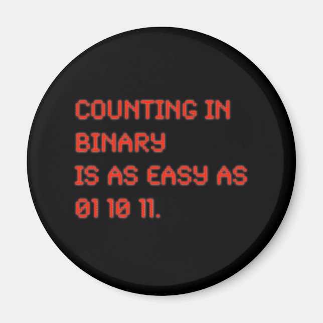 Räkna i binär magnet (Framsidan)