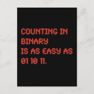 Räkna i binär vykort