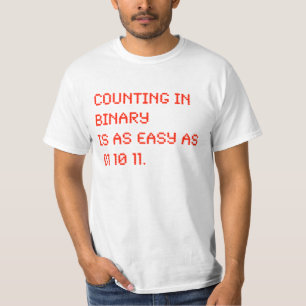 Räkna i binärt t-shirt