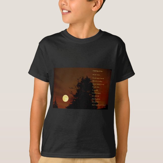 Räkna kråkor t-shirt (Framsida)