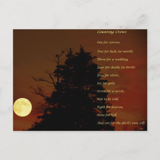 Räkna kråkor vykort