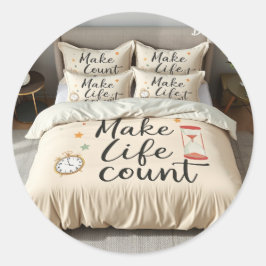 Räkna livstid runt klistermärke