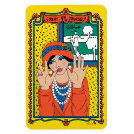 Räkna Med Dig Själv_B_4x6 Kylskåpsmagnet Magnet