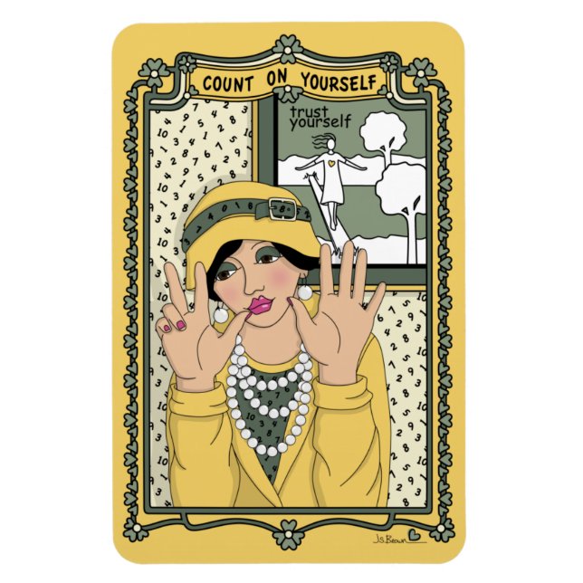 Räkna med ditt eget_C_4x6-kylskåp Magnet (Vertikal)