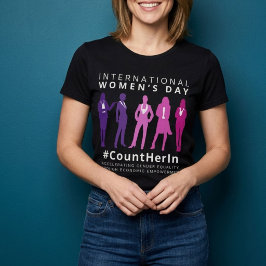 Räkna Med Henne Internationella Kvinnodagen T Shirt