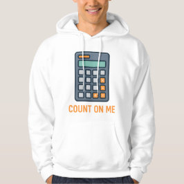 Räkna med mig - Snyggt Calculator Design for Math Hoodie
