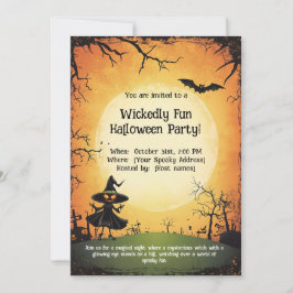 🪄Räkna med skoj på Halloweenfesten! Inbjudningar